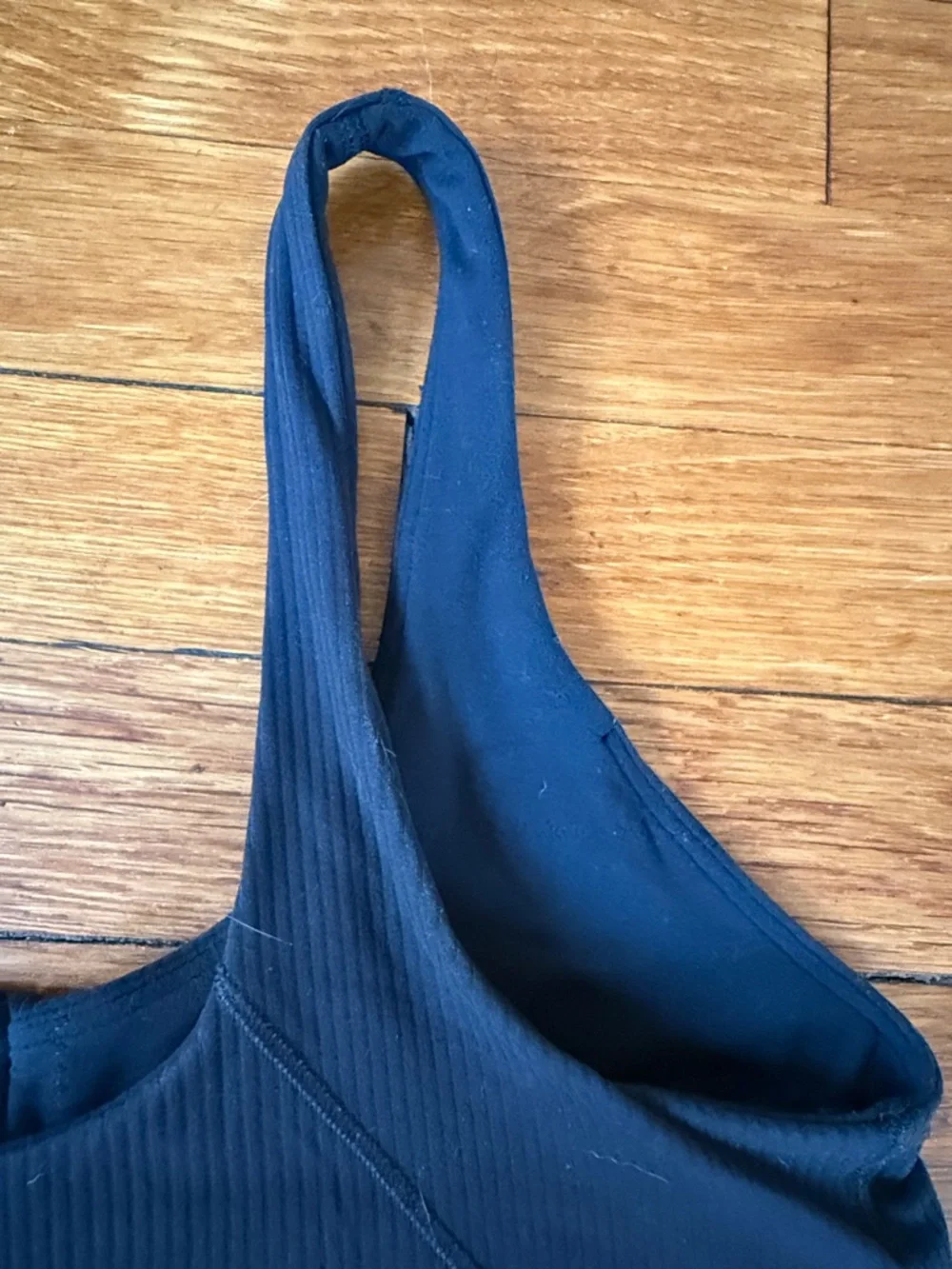 Lululemon Ribbed Button-Front Crop Tank Top - Black - Picture 7 of 7